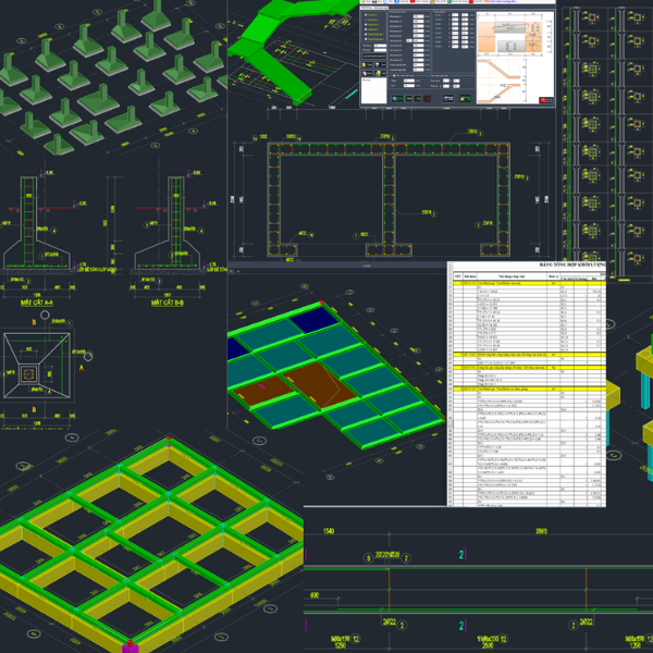 Vẽ nhanh các cấu kiện bê tông cốt thép trên AutoCAD