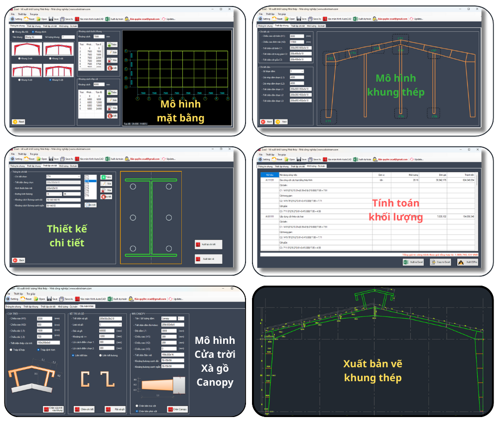 Xuất khối lượng Zcad